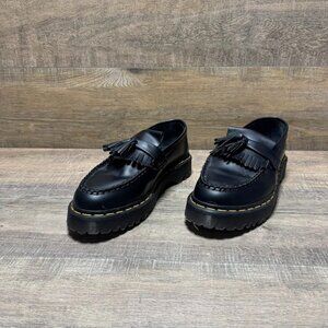 Dr. Martens Black Leather Tassel Loafers